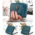 thumbnail image 2 of GeweYeeli Vintage Leather Women Wallets Small Cute Purse Coin Cash Pocket Card Holder Female Handbag, Blue, 2 of 5