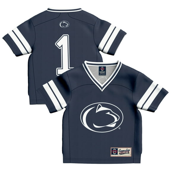 Toddler GameDay Greats #1 Navy Penn State Nittany Lions Football Fashion Jersey