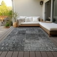 thumbnail image 6 of Addison Rugs Chantille Indoor/Outdoor Transitional Patchwork Gray Washable Rectangle Rug, 2'6" x 3'10", 6 of 6