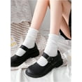 thumbnail image 2 of YooGuoGuo Women's 6 Pairs Knitted Crew Socks Soft Ankle Socks Casual Everyday Socks, 2 of 5