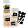 thumbnail image 3 of Juego de Contenedores Herméticos para Almacenamiento de Alimentos Recipientes Libres de BPA y Tapa Abre-Facíl con Etiquetas para Identificar, 3 of 4