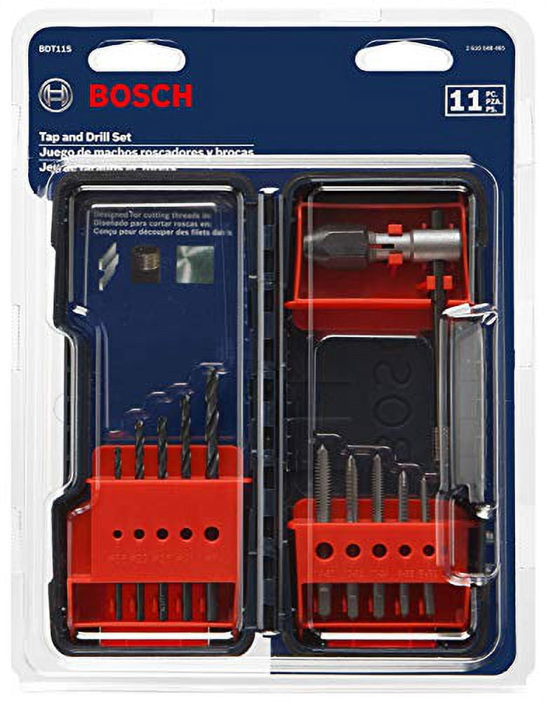 Bosch Genuine 11 pc. Tap and Drill Bit Combo Set - BDT11S