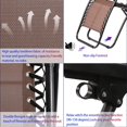 thumbnail image 5 of Dkeli Zero Gravity Chair Set of 2 Patio Chairs Lounge Chair Outdoor Folding Recliner with Canopy Sunshade and Cup Holder Reclining Chairs for Beach Garden Lawn Pool Camping, Brown, 5 of 7
