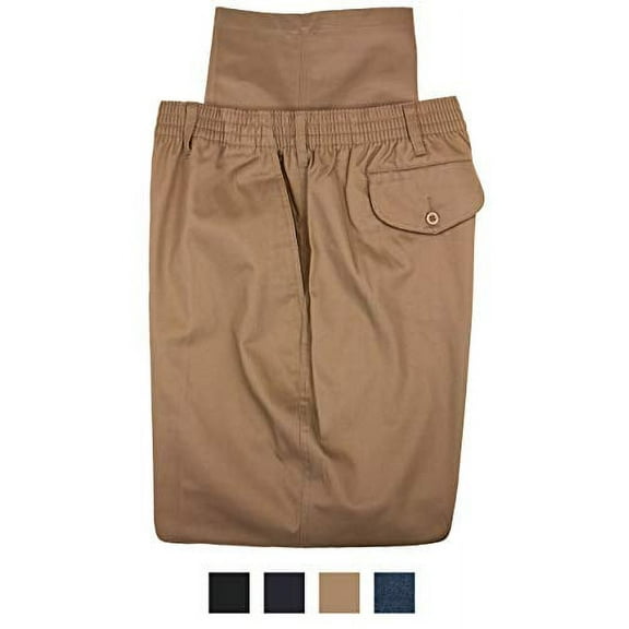 Falcon Bay Big & Tall Men's Casual Pants Full Elastic Denim