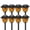 Flame Orange, variant on 8 Pack Solar Lights Outdoor Waterproof for Garden Pathway Patio Yard Lawn Walkway Decorative Landscape Lighting, White