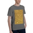 thumbnail image 2 of Bingfone Gold Glitter Men'S Loose Fit Short-Sleeve Pocket T-Shirt, 2 of 7