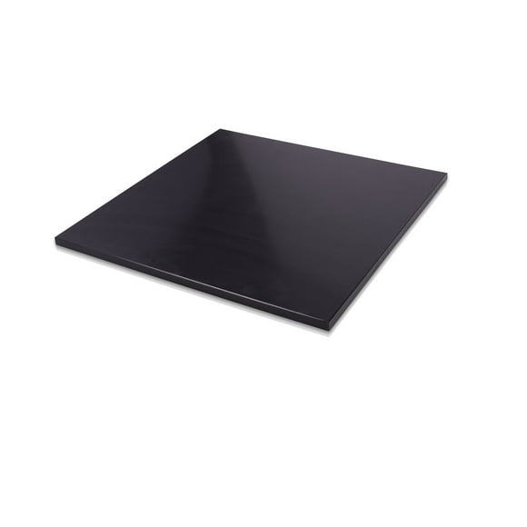 HDPE (High Density Polyethylene) Plastic Sheet 1/2" x 24" x 24" Black