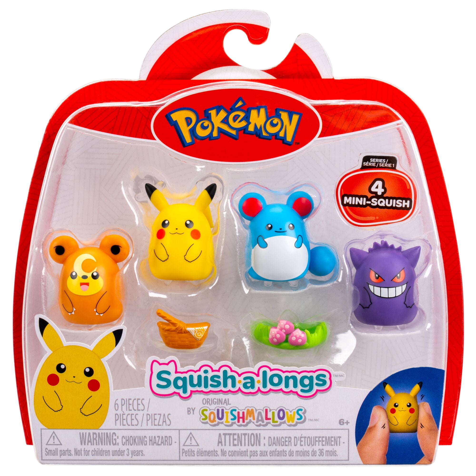 Squish-a-longs Pokémon Mini-Squish 4-Pack