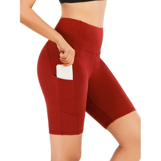 short yoga pants with pockets
