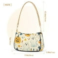 thumbnail image 3 of FORMRS Womens Shoulder Bag with Chain Strap Clutch Purse Cute Tote Handbag, Halloween Cute Ghosts, 3 of 7