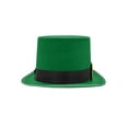 thumbnail image 4 of Nicky Bigs Novelties Deluxe St. Patrick’s Day Green Leprechaun Top Hat Tall Irish Felt Hat with Gold Buckle for Men & Women Costume Accessory for St. Paddy’s Halloween Christmas Cosplay, 4 of 8