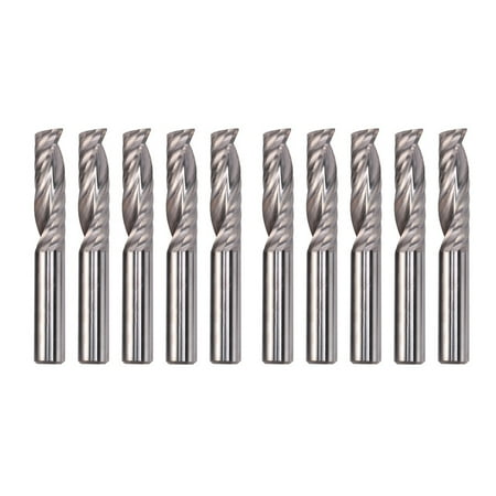 

10Pcs Up Down Cut 6MM Spiral Solid Carbide CNC Router Endmill Compression Wood Tungsten End Milling Cutter Tool Bit