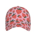 thumbnail image 3 of Wukai Cartoon Strawberry Baseball Cap: Comfortable, Stylish, and Adjustable Hat for Sports, Daily Wear, and Outdoor Activities-One Size, 3 of 7