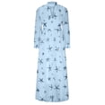 thumbnail image 1 of FcBaudy Robe de Cour, Robes pour Femmes, Robes d'Été pour Femmes Mode pour Femmes Manches Longues Imprimé Col Rond Robe Longue Princesse pour Dames Robe de Cour, 1 of 4