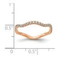 thumbnail image 2 of 14K Rose Gold Ring Band Diamond Round, 2 of 2
