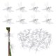 thumbnail image 1 of Uxcell 100-Pack Clips de Orquídea de Plástico para Jardín Clips de Soporte para Plantas de Orquídea Libélula [Blanco], 1 of 1