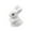 White, variant on Easter Decorations Flocked Bunny Figurine Blue Foam Rabbits Ornament for Home, Spring Easter Party Table Centerpiece, Cute Resin Bunny Statue Desktop Decor Blue, 3", 1Pcs