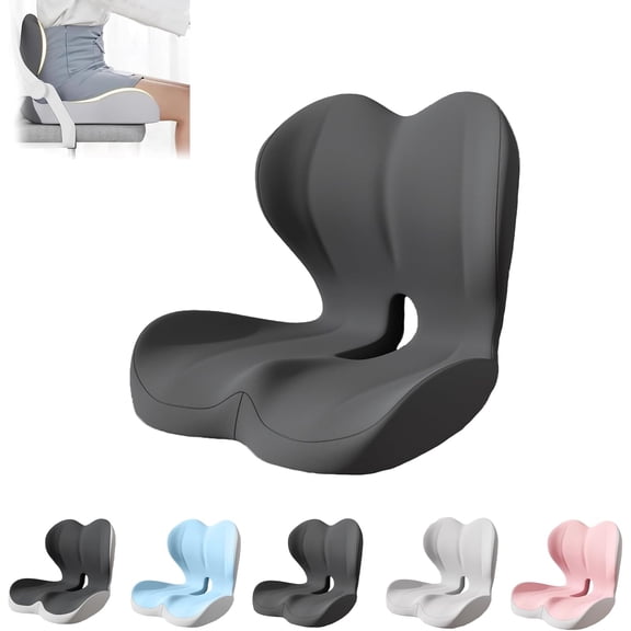 Reenly Memory Seat & Back Set—Soothe contours, anti-slip, all-day comfort