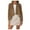 Brown, variant on Clearance LYXSSBYX Cardigan for Women Womens Color Long Sleeve Temperament Collar Color Deerskin Fleece Casual Small Coat