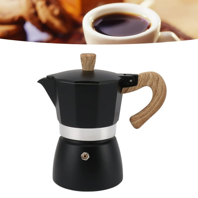Espresso Cup Moka Pot, Octagonal Design Aluminum Classic Stovetop Espresso Maker Portable Hand Brewing Coffee Pot For Camping Home Use