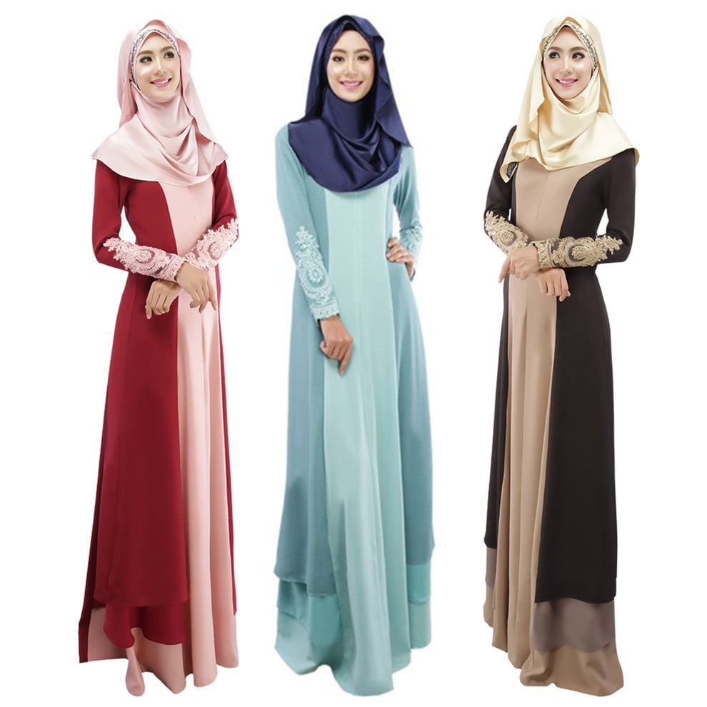 simple long dress designs with sleeves