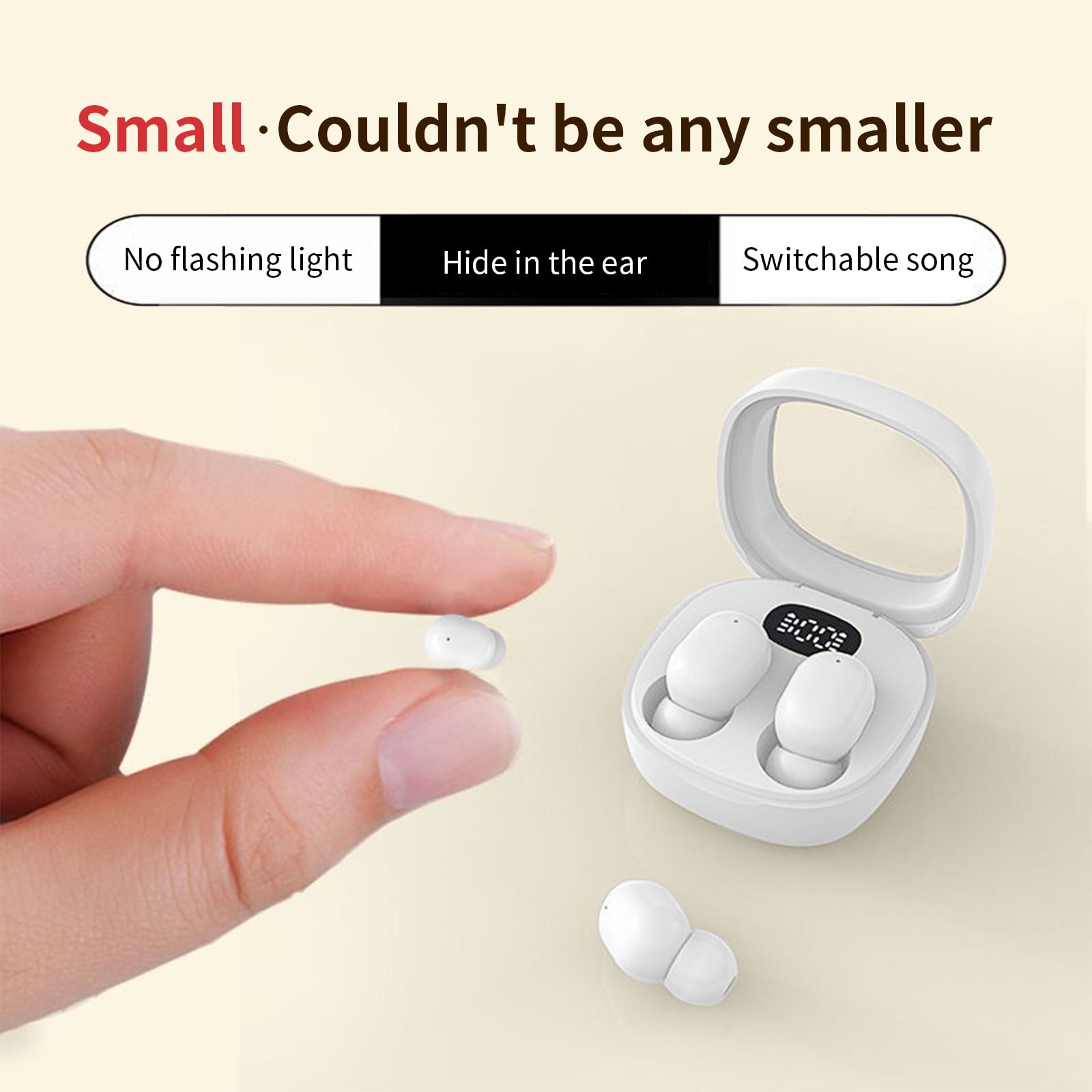 Wireless Earbuds Bluetooth Headphones E10 in-ear earphones Mini Invisible Ultra-small Ultra-long Life Noise Cancelling Earphones With Charging Case