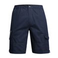 thumbnail image 3 of Men's Athletic Shorts Casual Bermuda Long Inseam Work Shorts with Multiple Pockets Navy XXXXXL, 3 of 6