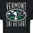 thumbnail image 3 of Peanuts - Vermont Ski Resort - Juniors Cropped Cotton Blend T-Shirt, 3 of 6