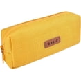 thumbnail image 1 of School Pencil Cases Small Pocket Pencil Case Solid Color Girls Boys Pencil Case (Yellow), 1 of 5