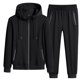 thumbnail image 3 of WINSTAND Conjuntos de ropa deportiva de talla grande para hombre, nueva ropa de primavera y otoño, traje de pantalones con capucha para hombre, sudadera + pantalones deportivos de 2 piezas 8XL, 3 of 4