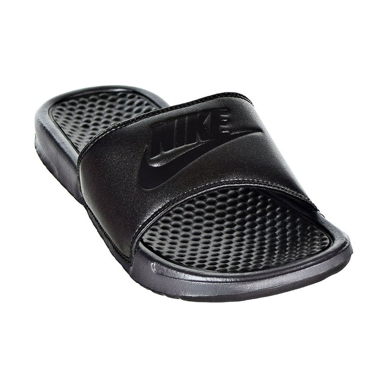 Nike Benassi JDI Metallic QS Women s Slides Metallic Black Black aa4149 001