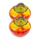 thumbnail image 3 of 2Pcs Glass Craft Persimmon Ornament Desktop Glass Persimmon Model Portable Glass Persimmon Model, 3 of 4