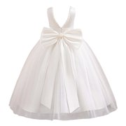 Vividxx Trendy Girls Dresses O-Neck Sleeveless Any Occasion For Parties And Everyday Wear Stylish And Comfortable Design For Young Fashion Solid Color Toddler Stylish Sundress