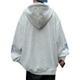 thumbnail image 4 of Franhais Women Zip Hoodies Star Pattern Casual Long Sleeve Sweatshirt Jacket with Pocket for Autumn Streetwear, 4 of 5