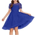thumbnail image 1 of Vestido Largo Casual Vestido Casual de Polka de Moda para Niños con Falda de la Princesa de Manga Corta de Malla Y Falda de Gasa de Malla Vestido de la Princesa Del Bebé, 1 of 6