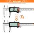 thumbnail image 4 of Digital Caliper, Rechargeable Calipers with Power Display, Auto-Off Caliper Large LCD Screen, 6 inch Micrometer, Inch/MM/Fraction for DIY/Household/Jewelers, 4 of 8