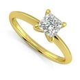 thumbnail image 2 of Pompeii .20 - .75Ct Princess Cut Solitaire Diamond Engagement Ring 14k Gold Lab Grown, 2 of 4