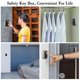 thumbnail image 3 of Outdoor Rustproof/waterproof Wall Mounted Key Safe Box 4 Digit Combination Password Key Holder Safe Key Box Security Storage Lock Box Organizer Case(1, 3 of 5