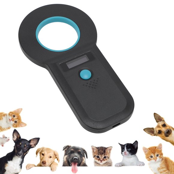 Pet Chip Scanner, 128 Data Storage Pet Tag Reader Animal Tag Scanner Animal Tag Reader USB Interface 15 Digits Microchip Recognizer Handheld Microchip Reader Scanner for Cats Dogs