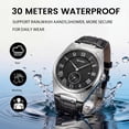 thumbnail image 2 of SKMEI Men's Casual Leather Watch Big Face Watch for Men，Fashion Business Dress Analog Quartz Waterproof Wrist Watch, 2 of 7