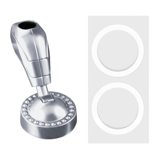 Accesorio de cubierta para botón de arranque a presión Accesorios para coche Botón de arranque a presión universal Plata