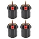 thumbnail image 5 of 4PCS EU to UK Conversion Plug Grounding 2 Pin to 3 Pin Adapter Converter with Fuse 250V 13A Black, 5 of 5