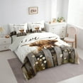 thumbnail image 3 of Castle Fairy Teens Women Men Brown Highland Bull 7-Piece Twin Bedding Sets,Rustic Farmhouse Cabin Bedding Comforter Set,Retro Vintage Breathable Sheet Sets,Luxury Bedroom Decor, 3 of 8
