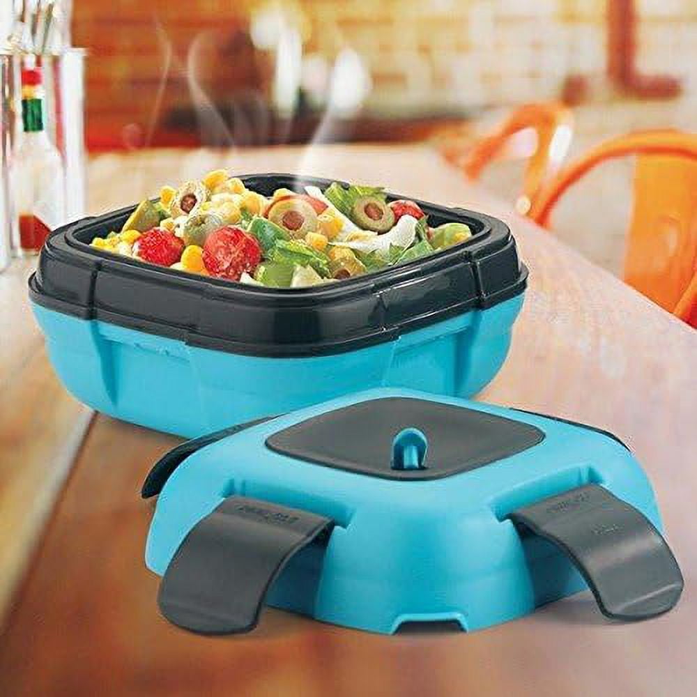 Pinnacle Thermoware 2-Pc Leak Proof Insulated Lunch Box Hot Food Container Set, Blue