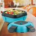 thumbnail image 5 of Pinnacle Thermoware 2-Pc Leak Proof Insulated Lunch Box Hot Food Container Set, Blue, 5 of 9