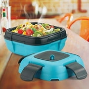 Pinnacle Thermoware 2-Pc Leak Proof Insulated Lunch Box Hot Food Container Set, Blue