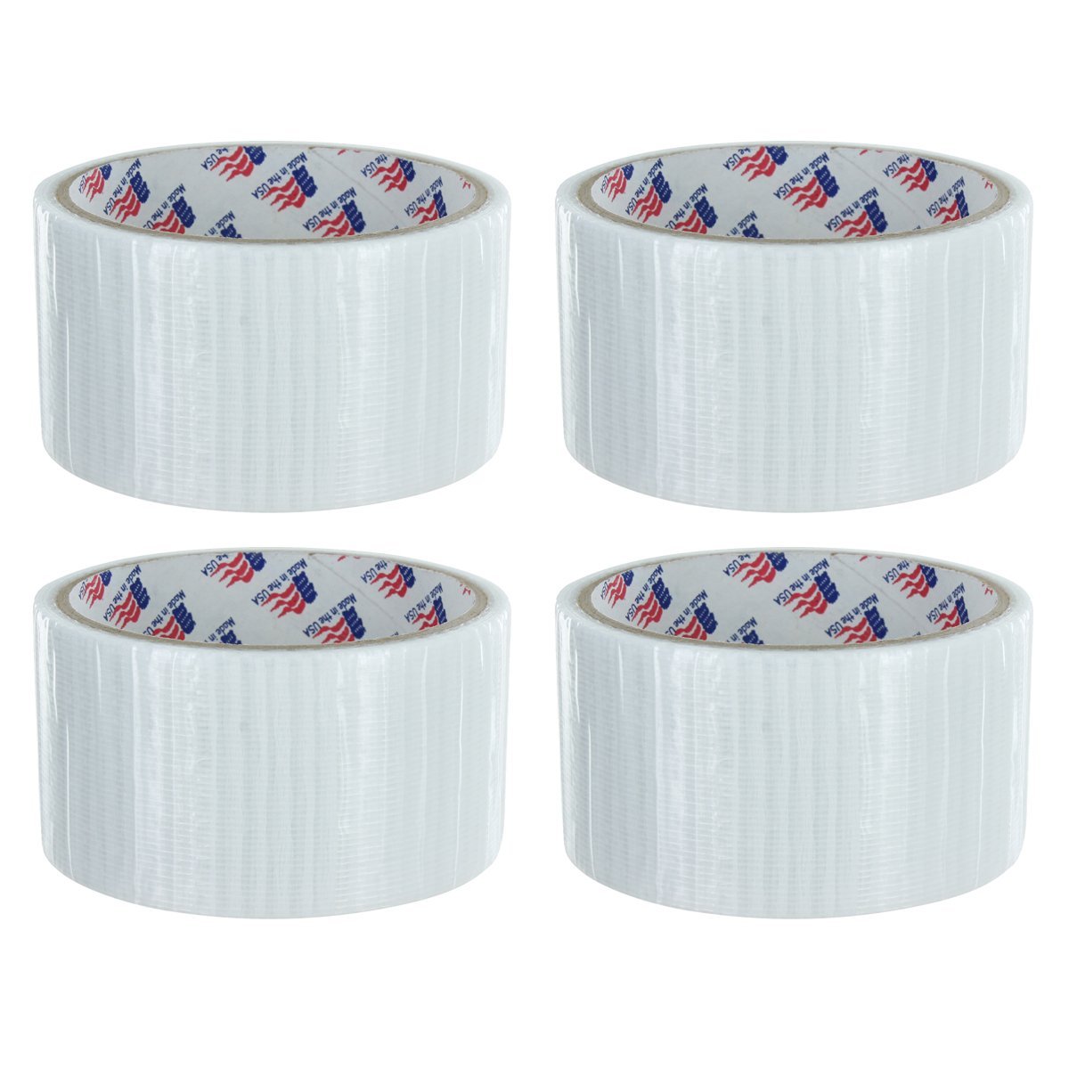 Clear Duct Tape 48mm x 10 yds 4 Pack