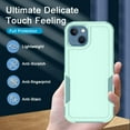 thumbnail image 6 of Designed for iPhone 14 & Apple iPhone 13 Cases,Heavy-Duty Tough Rugged Lightweight Slim Shockproof Protective Men Women Phone Case Cover for iPhone 13 (6.1",2021)[Mint Green], 6 of 13