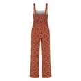 thumbnail image 5 of Women's Casual Loose Jumpsuits One Piece Sleeveless Printed Wide Leg Long Pant Rompers Overalls with Pockets, 5 of 5