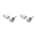 thumbnail image 1 of sweethay Puerto de carga de metal 3.5mm Auricular Jack Reemplazo de tapón antipolvo USB para XS 8 7 7 6 6S Plus Mini Tapón antipolvo plata 2piezas, 1 of 6